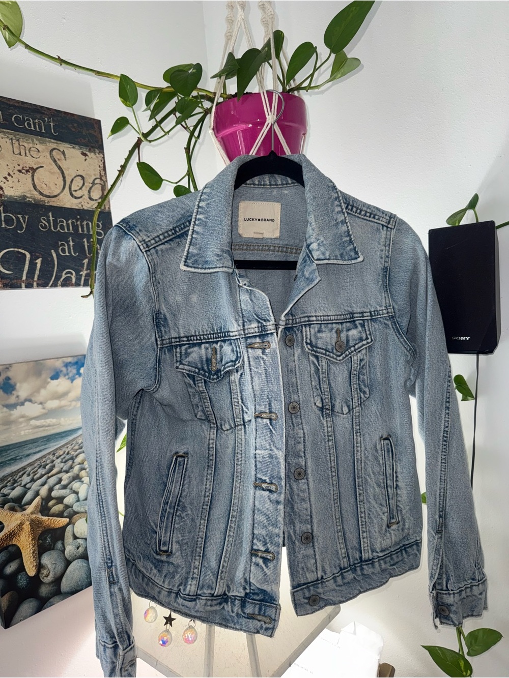 Lucky Brand Light Wash Denim Jacket - Light Blue